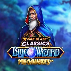Fire Blaze Blue Wizard Megaways casino game by Rarestone Gaming – featured logo at GGBet Casino