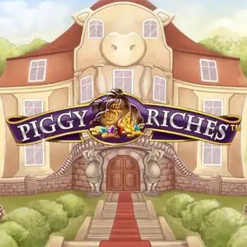 Piggy Riches slot logo by NetEnt at GGBet Casino